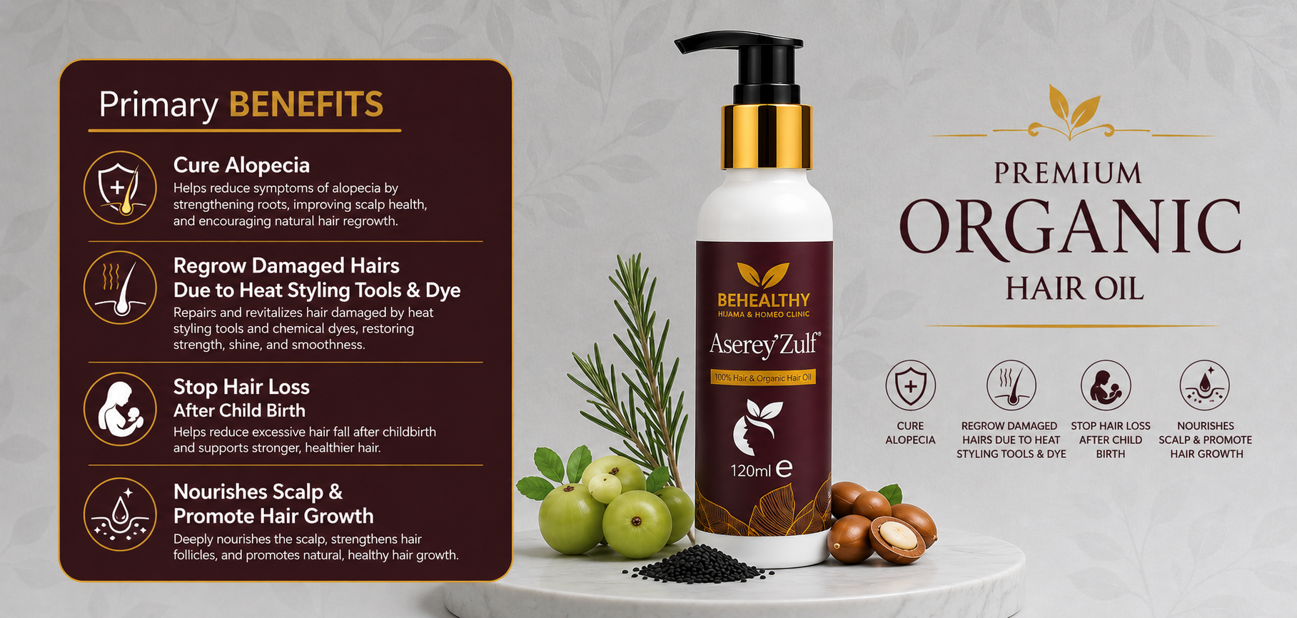 Aserey Zulf Organic hair oil